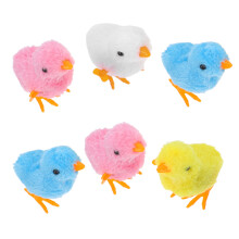 12Pièces Poussins À Remontoir Peluche Jouets Animaux Colorés Pour Jeux
