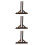 3Pièces Support En Bois Durable Pour Clôture De Jardin Parc 4
