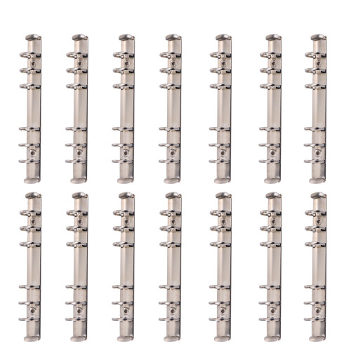 20Pièces Porte-Documents Métal 6 Trous Argent Utilisation