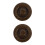 2Pièces Couvercles Bocal Fermenting Marron Usage Céramique 3