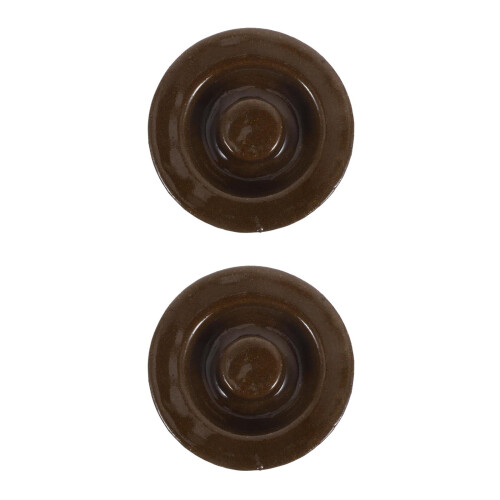 2Pièces Couvercles Bocal Fermenting Marron Usage Céramique 2