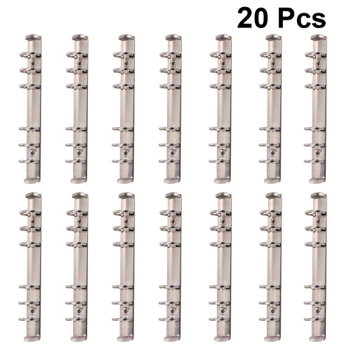 20Pièces Porte-Documents Métal 6 Trous Argent Utilisation 1