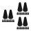 30Pièces Manchons Ciseaux PU Noir Protection Précise Pour 4
