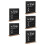 5Pièces Plaques WiFi Bois Noires - Password Maison Pro 5