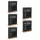 5Pièces Plaques WiFi Bois Noires - Password Maison Pro 7