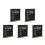 5Pièces Plaques WiFi Bois Noires - Password Maison Pro 6