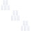 Rubans Collants Double Face Blancs Pour 9