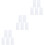 Rubans Collants Double Face Blancs Pour 5