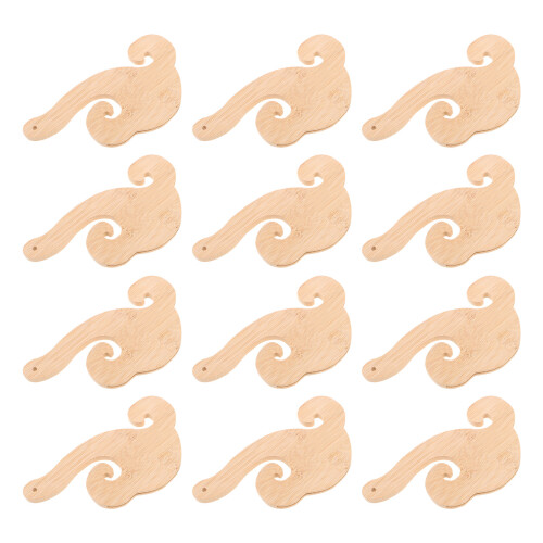 60Pièces Poignées En Bois Pour Éventails, Confort Et Style Tradition 1