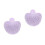 2Pièces Tampon Taches Réalistes Violet Silicone Usage Débutant 9