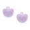 2Pièces Tampon Taches Réalistes Violet Silicone Usage Débutant 6