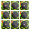 100Pièces Stickers Adhésifs Fluorescents Cibles 4