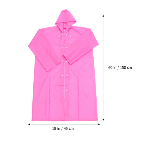 1Pièces Poncho Transparent Adulte Jetable Résistant 2