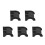 5St Zwarte Rubber Support Bushing Voor Motorfiets Bescherming 5