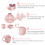 1Ensemble Plateau Compartimenté Rose Bébé, Durable En De Blé 3
