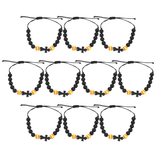 20Pièces Bracelets De Prière Bois Unisexes 1