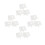 12Pièces Kit Bops Transparent Broches DIY Décoration Unique 7