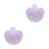 2Pièces Tampon Taches Réalistes Violet Silicone Usage Débutant 4