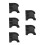 5St Zwarte Rubber Support Bushing Voor Motorfiets Bescherming 7