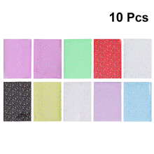 20Pièces Film PVC Pailleté A4 Transparent Pour Accessoires DIY Colorés
