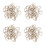 200Pcs Beige Wooden Sewing Thread Organizer Bobbins for DIY Projects 4