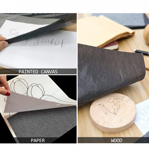 100Pièces Papier De Transfert Noir Pour Gravure Sur Bois 2