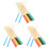 15Pairs Performance Drum Sticks Maple Wood Assorted Color Mallets 4