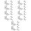 30Pièces Attaches Adhésives Facile Pose 9