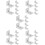 30Pièces Attaches Adhésives Facile Pose 10