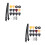 2Sets Durable Guitar Replacement Strap with Washers and Pick Storage 7