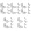 30Pièces Attaches Adhésives Facile Pose 5