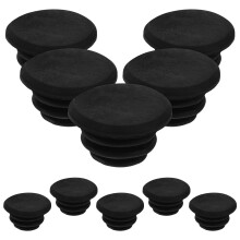 Bike Handlebar End Caps Black Rubber Bar End Plugs for