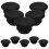 Bike Handlebar End Caps Black Rubber Bar End Plugs for 1