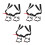 9Pcs Universal Hard Hat Chin Straps Nylon Metal Adjustable Multi-Color 4