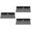 3Pièces Support Enceinte Mural Et Bureau Noir 8