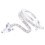 1Pair Silver Ear Clip Rhinestone Snake Earring No Piercing Ear Wrap 2