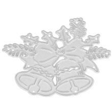 3Pièces Motifs Découpe Cloche Acier Durable DIY Scrapbooking Argent