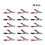 100Pcs Durable Plastic Metal Spring Clamps Cable Clips 7
