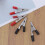 100Pcs Durable Plastic Metal Spring Clamps Cable Clips 5