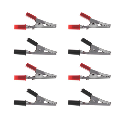 100Pcs Durable Plastic Metal Spring Clamps Cable Clips 1