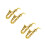 4Pcs Small Golden Plastic Saxophone Models Decorative Mini Instruments 6