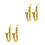 4Pcs Small Golden Plastic Saxophone Models Decorative Mini Instruments 10