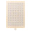 Beige Plastic Flat Shower Head Rainfall Bathroom Shower Sprayer 1