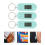 15Pcs Portable Digital Keychain Watches Light Green Plastic Material 9