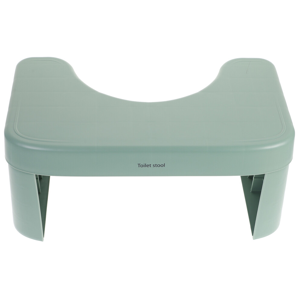 Totority 2Pcs Dark Green Plastic Kids Toilet Stool Anti-Slip Bathroom Footstool