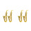 4Pcs Small Golden Plastic Saxophone Models Decorative Mini Instruments 5