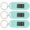 15Pcs Portable Digital Keychain Watches Light Green Plastic Material 10