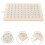Beige Plastic Flat Shower Head Rainfall Bathroom Shower Sprayer 10