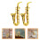 4Pcs Small Golden Plastic Saxophone Models Decorative Mini Instruments 11