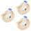3Sets Blue Pig Saliva Sampling Rope Set Cotton Rope and Plastic Tool 7